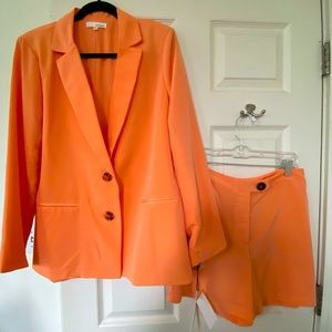 Orange Two Piece Suit